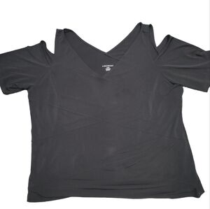 LANE BRYANT cold shoulder blouse 26/28